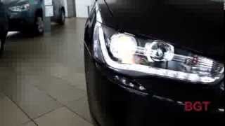Mitsubishi Lancer X передняя тюнинг оптика "AUDI Style"