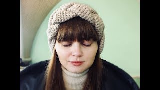 Полоска с косой на голову (двойная) крючком.