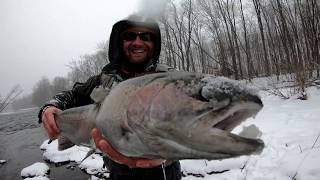 Salmon River NY Steelhead. Fishing in Cold Weather 1.20.2019