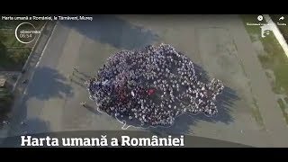 Harta umană a României, la Târnăveni, Mureş