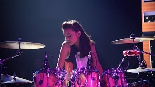Javiera Farías se lució en la batería y salió tercera - TALENTO CHILENO 2013
