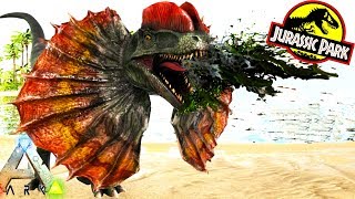 ARK NEW DILOPHOSAUR, BRACHIOSAURUS & MORE!! Ark Survival Evolved Jurassic Park Expansion Mod