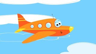 Песни для детей - Самолет ✈ Веселые развивающие мультики и песенки про самолет, вертолет, ракету