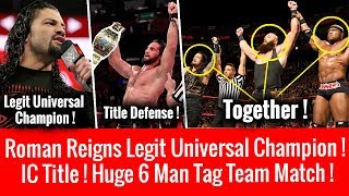 Roman Legit Universal Champion ! Huge Backlash Match Confirmed WWE Raw 4/30/2018 Highlights 30 April