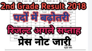 Rpsc 2nd Grade 2018 Result// 2nd grade result 2018 latest news