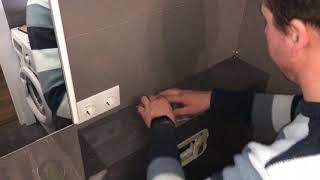 Разбиваем плитку на инсталляции, делайте ревизию сразу, как уложить плитку на инсталляции