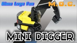 Lego Mini Digger Excavator How to build Lego  мини Экскаватор Как собрать Лего самоделка
