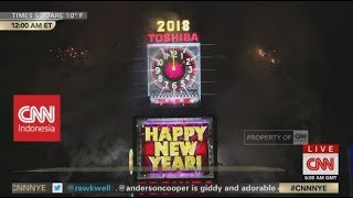 Detik-Detik Pergantian Tahun Baru 2018 di New York