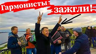 СОВРЕМЕННЫЕ ПЕСНИ на ГАРМОШКЕ и БАЯНЕ! Или гармонисты зажигают в Ярославле!!