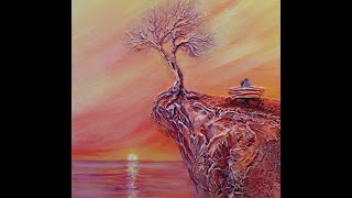 Рисуем объемную картину акрилом и маслом с помощью структурной пасты.Круглова Людмила.