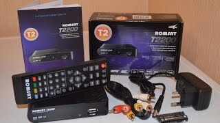Хитовая новинка! DVB-T2 ресивер (тюнер) Т2 Romsat T2200 - обзор и распаковка