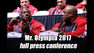 Mr. Olympia 2017 - complete press conference HD