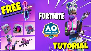 TUTORIAL: HOW TO UNLOCK FREE SKIN & REWARDS - Fortnite Summer Smash Cup