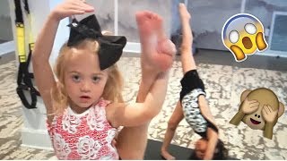 CRAZY YOGA CHALLENGE TAUGHT BY 4 YEAR OLD BESTIES! (HILARIOUS)