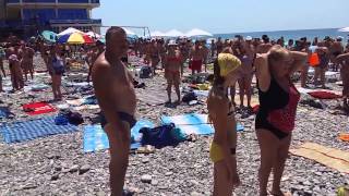 Гимн РФ на пляже в поселке Лазаревское. Новости Сочи Эфкате