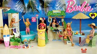Barbie Super Hotel de Playa con Piscina y Habitacion Hawaiana - Juguetes de Titi