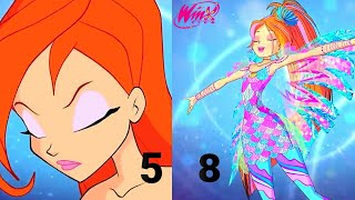 Winx Club 5 & 8 |  Bloom Sirenix Transformation