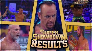 WWE SUPER SHOWDOWN 2019 FULL SHOW RESULTS (WWE SUPER SHOWDOWN 2019 RESULTS)