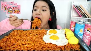 MUKBANG SAMYANG CARBONARA #carbolatte