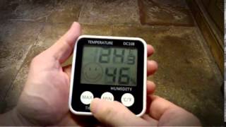 iGadgitz Xtra Digital LCD Indoor Humidity Meter Hy