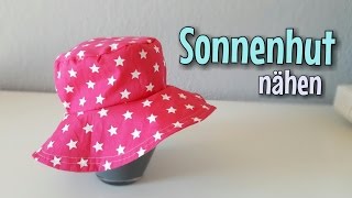 Kinder Sommerhut - Nähanleitung - OHNE Schnittmuster - Anfänger - Nähtinchen