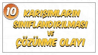 10. Sınıf Kimya | Karışımların Sınıflandırılması ve Çözünme Olayı