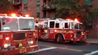 FDNY Engine 214, 222, Tower Ladder 111 & Battalion Chief 37