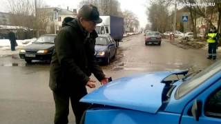 ДТП на перекрестке ул. Правды и Менделеева 16 марта 2017