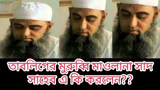 তাবলিগের মুরুব্বি মাওলানা সাদ সাহেব এ কি বললেন??