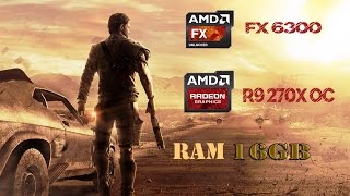 MAD MAX | AMD FX 6300 | AMD R9 270X OC | 16GB RAM | 1080P 60FPS |