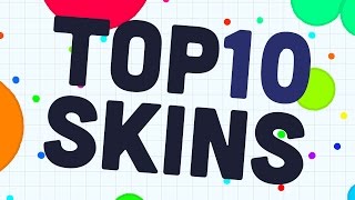 TOP 10 BEST AGARIO SKINS! | Agar.io 2017