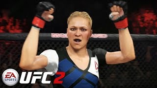 EA Sports UFC 2 - Ronda Rousey vs Bethe Correia Gameplay PS4 / Xbox One