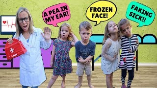 TOY DOCTOR Cures a Friend's Funny Face