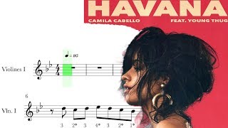 HAVANA - CAMILA CABELLO - violin score - partitura para violín  ?.