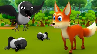 புத்திசாலி நரி மற்றும் காகம் - Clever Fox and Crow 3D Animated Tamil Moral Story for Kids Tales