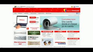 Solicitud de Credinomina en el Banco Venezuela