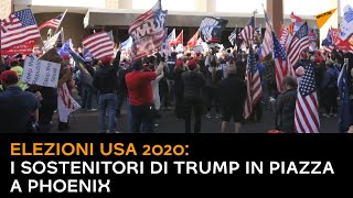 #ElezioniUsa2020: i sostenitori di Trump in piazza a Phoenix