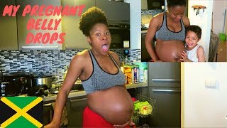 MY PREGNANT BELLY DROPS READY TO GIVE BIRTH !?!