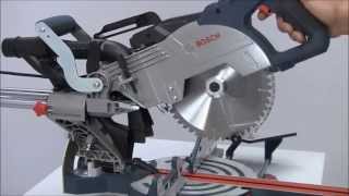 Bosch Sliding Mitre Saw GCM 8 SJL In Action