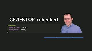 27 - СSS селекторы - Селектор отмеченного флажка - псевдокласс :checked