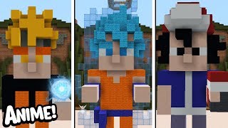 COMO SERIAM OS ANIMES MAIS FAMOSOS NO MINECRAFT? (BUILD TUBERS)