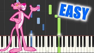 the pink panther theme Synthesia EASY Piano Tutorial / ピンクパンサーテーマ曲【ピアノ簡単】