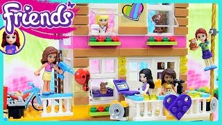 LEGO Friends Friendship House Converted Fire Station Part 1 Build Review Silly Play   Kids Toys