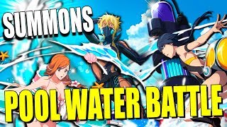 POOL WATER BATTLE 3000 SPIRIT ORBS SUMMONS! BLEACH BRAVE SOULS