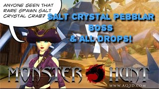AQ3D Salt Crystal Pebblar Boss, ALL Drops! Salty Pirate Set, Shooter Pistols! Monster Hunt, Lolosia