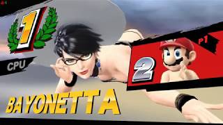 Shirtless Mario Odyssey VS Witch's Summer Bayonetta | Super Smash Bros Wii U Mod