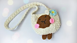 Сумочка крючком - овечка (часть 2)/Crochet bag (part 2)