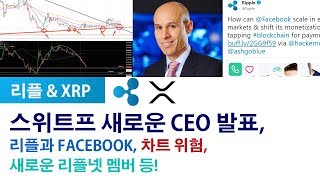 리플&XRP) 스위트프 새로운 CEO 발표, 리플과 FACEBOOK, 차트 위험, 새로운 리플넷 멤버 등!