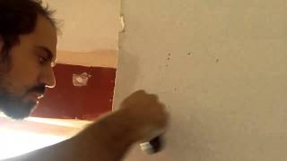 Στοκάρισμα γωνίας. Stucco corner repair.