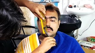 Indian Barber | Face Shave with Shavette | ASMR no talking